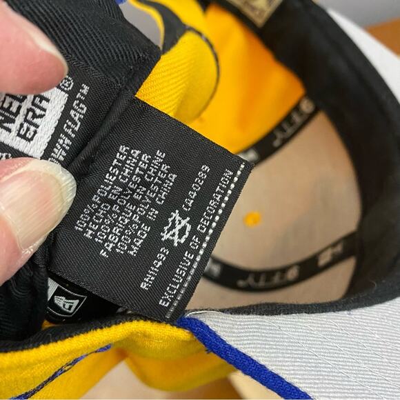 NBA All Star Golden State Warriors Yellow SnapBack Hat Adjustable New Era NWOT - Picture 12 of 16